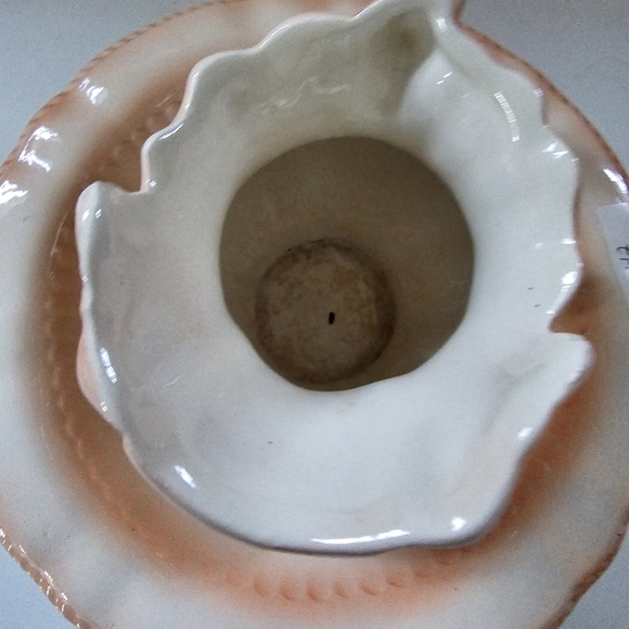 Vintage Pitcher Jug and Wash Basin bowl floral peach small - Picture 5 of 12